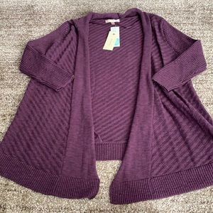 Skies are Blue Purple Cardigan